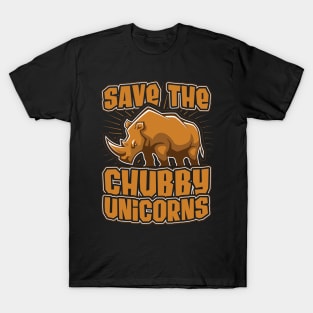 Save the Cubby Unicorns Funny Rhino Gift T-Shirt